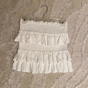 NWOT white stretchy skirt